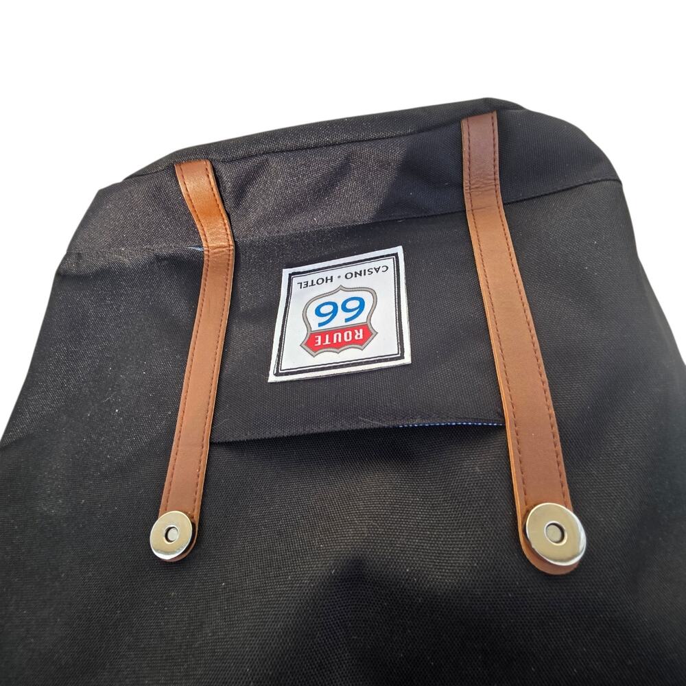 Route 66 Casino Hotel Backpack Black Travel Laptop School Bag NWT 18” - Picture 10 of 11